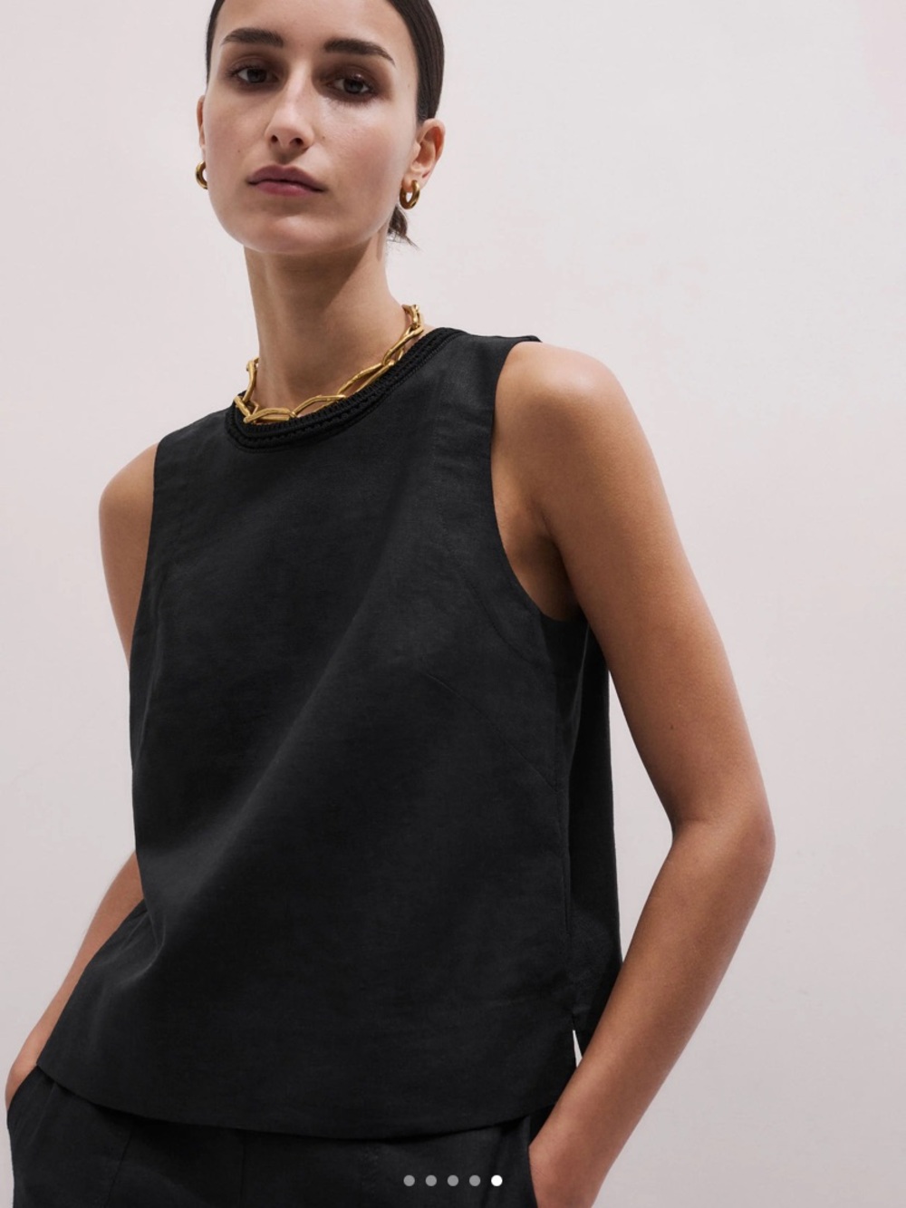 ME+EM Crochet Trim Top
